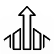 Icon illustrating automation with arrows indicating streamlined processes.