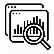 Icon showing a graph or analytics symbol representing performance analysis.