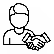 An icon showing people with a handshake.